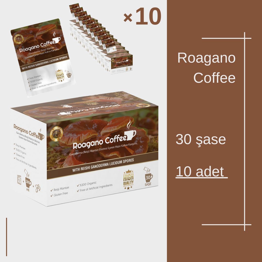 10 lu Alımda Özel Fiyat RoaGano Coffee 30 Saşe
